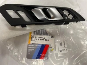 BMW X5 G05 DOOR HANDLE INNER FRONT RIGHT HAND NEW GENUINE 51216997808 - Picture 1 of 1