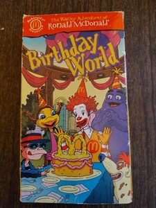 The Wacky Adventures of Ronald McDonald Vol 4 Birthday World VHS Video Tape - Bild 1 von 3