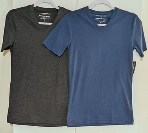 Banana Republic Premium Wash Tshirts Lot of 2 Mens Sz XS *Note* V-Neck Blue Gray - Picture 1 of 15