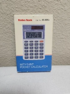 Vintage Radio Shack EC-427 Dual-Powered Mity-Thin Taschenrechner EUC - Bild 1 von 4