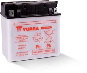 Yuasa Conventional YB16CLB 12 Volt Battery For Sea-Doo GTX 1988-2007 - Picture 1 of 4
