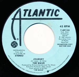 THE WAVE - JOURNEY - ATLANTIC 7-89158 - 45 Record VG++ - Picture 1 of 2
