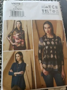 Vogue Sewing Patterns 9272 Misses Pullover Tunic Size L-XXL Uncut - Picture 1 of 2
