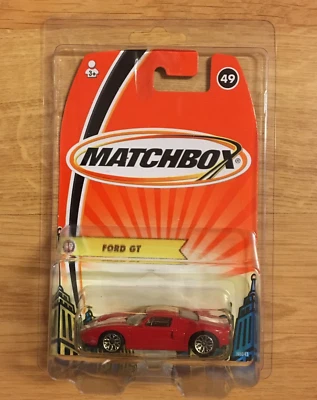 MATCHBOX #49 Ford GT Red MOC In Protect Pack 2005 - Image 1 of 4