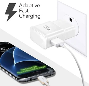 HIGH Quality USB Fast Charger  Wall Charging  Galaxy S8 S9 S10 Plus Note 8 9 - Picture 1 of 4