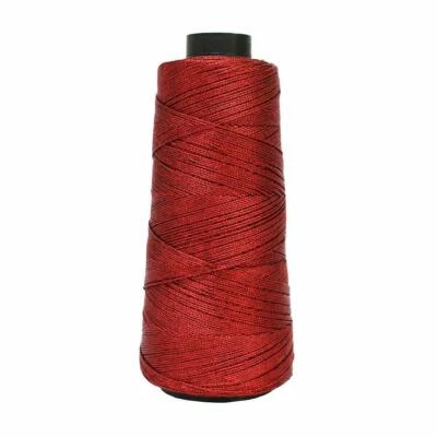Metallic Embroidery Zari Thread for Embroidery in Red Color-300Yard 1Roll - Image 1 of 4