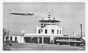 New York NY Sabena Belgian Airlines Airplane Real Photo Postcard - Picture 1 of 2