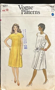 Vogue patterns 8251 Dress Sewing PatternSewing Pattern Cut - Picture 1 of 2