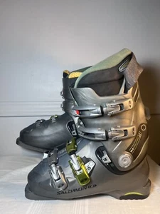Salomon Ski Boots US 8 UK 7.5 10.0 Evolution Sensifit Flex Adjuster Gray Green - Picture 1 of 6