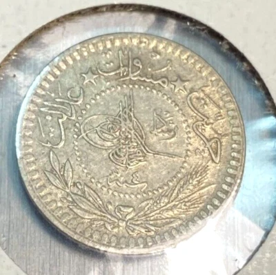 1327/4AH (1909) Turquía Para Bonito Original AU KM-759 CHRC Foto 1 de 2