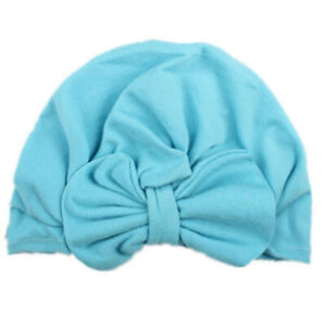 Baby Girl Toddler Big Bow Knot Hat Turban Headband Cap Cotton Headwrap Beanie