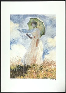 CLAUDE MONET * Woman with Parasol * 50 x 70 cm * signed lithograph * limited - Picture 1 of 8