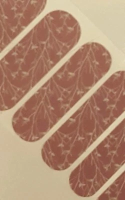 Jamberry BLACK FRIDAY EXCL Mate, 1/2 Hoja, Delicado Floral  Foto 1 de 3