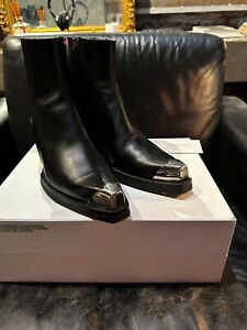 Calvin Klein 205W39NYC - Chelsea Boots - Cowboy Style Boots - Metal Toe - RARE!
