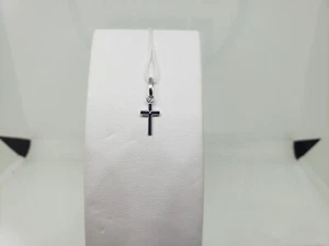 Colgante Sagrado Cruz En Oro Blanco 18KT 0,5 Gramos (5395) - Imagen 1 de 5