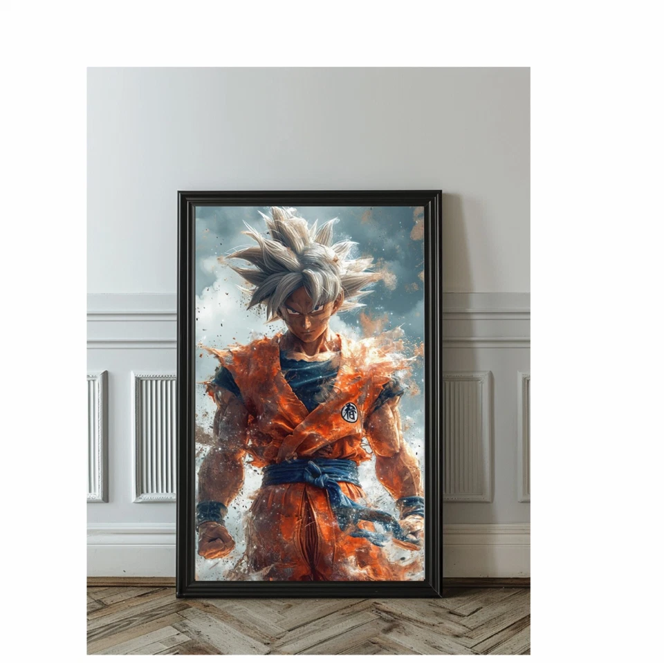 Sangoku portrait super sayan DBZ dragon ball Z Poster Impression Canvas