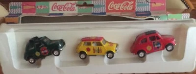 SET 3 MODELLINI COKE tm PER COCA COLA COMPANY DIE CAST ANCORA IMBALLATI RARITA' - Immagine 1 di 2