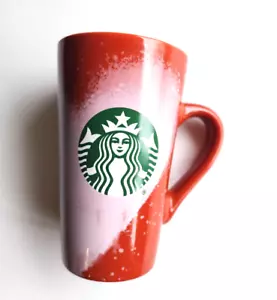 Starbucks Valentine's Day 2021 Red Pink Heart Ceramic Coffee Mug Cup 16 oz - Picture 1 of 5