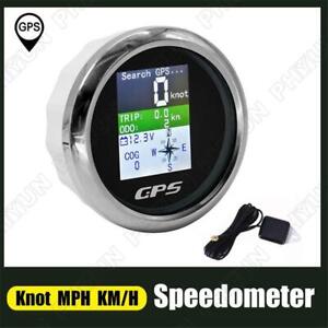 85mm 6in1 Multifunction Gauges Car GPS Speedometer Odometer Oil Pressure Meter