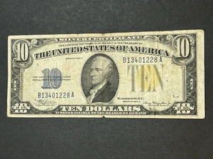 1934 A $10 ***North Africa*** Silver Certificate Note US Bill LOW Shipping!!! - Picture 1 of 2