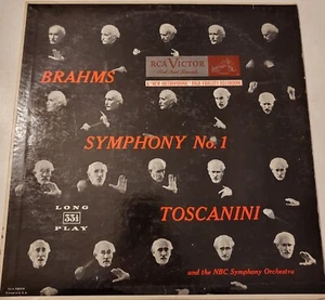 Brahms, Toscanini Symphony No. 1 In C Minor Op. 68 1952 RCA Victor LM 1702 VG+ - Picture 1 of 6