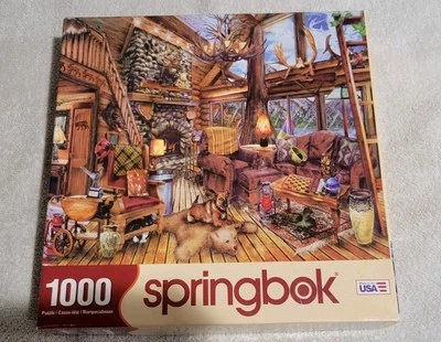 Springbok 1000 Piece Puzzle Called The Hunting Lodge - Image 1 of 4