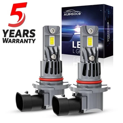 LED Headlight High Beam Bulb White Kit 9005 2Pcs For Dodge Monaco 1990 1991 1992 - Image 1 of 4