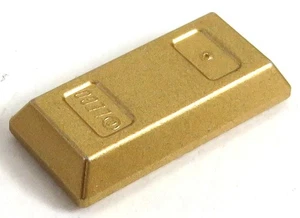 LEGO Minifig Utensil - Gold Barren / Ingot 1 x 2 (10 Stück), perl gold # 99563 - Bild 1 von 1