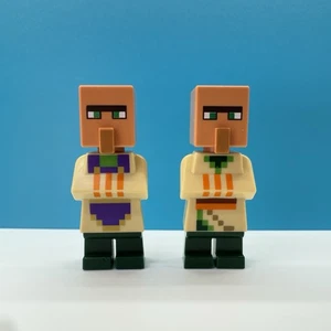 LEGO Minecraft 21160 Dorfbewohner Wüste Bauer & Kleriker Minifigur Lot 2x min075 76 - Bild 1 von 3