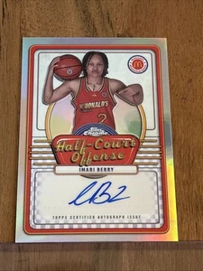 2024 Topps Chrome Mcdonald's AA - Half-Court Offense Signatures Imari Berry - Picture 1 of 2