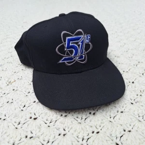 Cappello vintage Las Vegas 51s MILB New Era 5950 aderente sul campo nero - 7 5/8 - Foto 1 di 8
