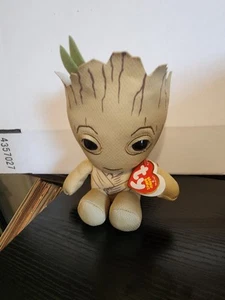 TY Disney Marval 6 In Groot Beanie Baby Plush - Picture 1 of 4