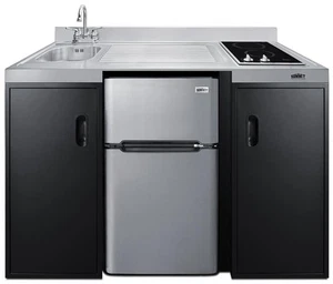Summit CK55ADASINKL 55"W Compliant Kitchenette - Stainless Steel - Picture 1 of 5