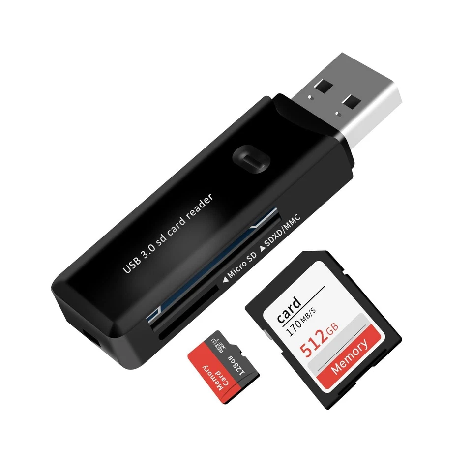 USB 3.0 SD Card Reader for PC Laptop Mac Windows Linux Chrome SDXC SDHC