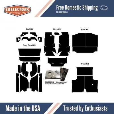 Kit de panel ABS interior para Chevrolet 1959-60 sedán Acoustishield completo Foto 1 de 4