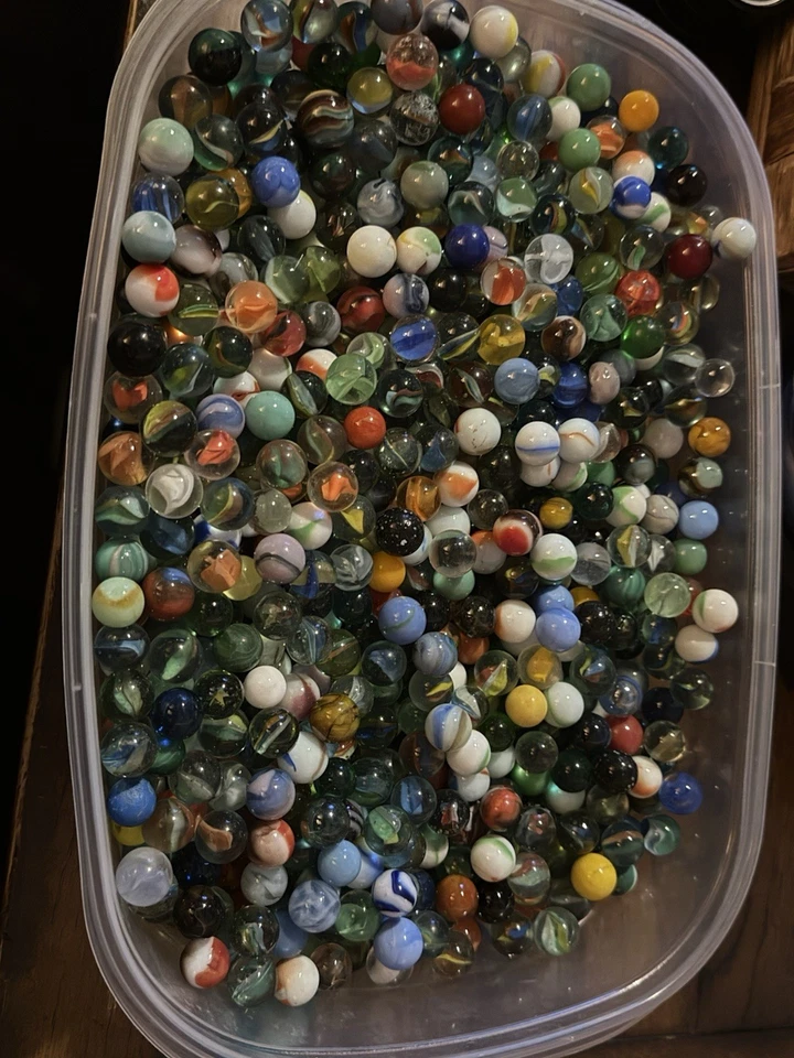 Lote de canicas antiguas vintage (1000) en total - canicas antiguas raras coleccionables - VER FOTOS Foto 1 de 4