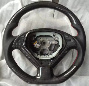 100% Real Carbon Fiber/Leather Car Steering Wheel For Infiniti G37 G25 