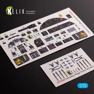 1/72 ResKit K72065 Handley Page Victor B Mk2 interior calcomanías 3D para kit Airfix - Imagen 1 de 11