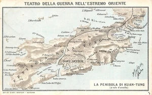 C2782) TEATRO DELLA GUERRA NELL' ESTREMO ORIENTE LA PENISOLA DI KUAN-TUNG. VG. - Picture 1 of 2