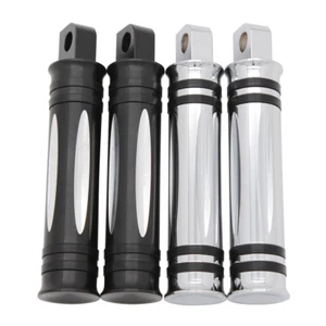 CNC Front Rear Foot Pegs For Harley Touring Sportster Softail Dyna Low Rider - Bild 1 von 8