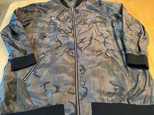 ROCK & REPUBLIC CAMOUFLAGE EMBROIDERED BIRD ZIP UP BOMBER JACKET WOMENS 1X - Picture 1 of 10