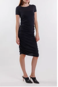 TSE Large Women's Black Knit 100% Cashmere Sheath Dress NWT retail $950 Neiman's - Picture 1 of 10