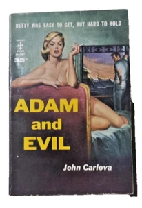 ADAM AND EVIL - RISQUE POCKET BOOK 1958 JOHN CARLOVA - Picture 1 of 1