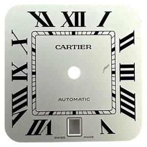 Cartier Santos genuino 39,8 mm esfera romana plateada WSSA0018 - Imagen 1 de 4