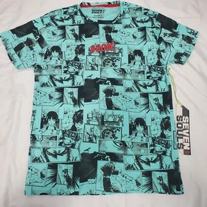 Camiseta Seven Souls Arte Pop Anime Tira Cómica Estampada en Todas Las Talla Verde - Imagen 1 de 5