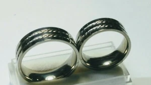APPEALING TITANIUM BAND RINGS SIZES 13.0-13.25,12.25,11.25, AND 9.25-9.5! - Bild 1 von 12