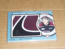 2014/15 In The Game HEROES PROSPECTS MATT SPENCER JERSEY PATCH /20 R8534 (DINGS)