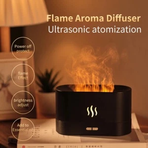 Flame Essential Oil Diffuser Aroma USB Air Humidifier Ultrasonic Fragrance Home - Picture 1 of 9