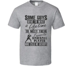My Favorite Baseball Player Calls Me Grandpa T Shirt - Picture 1 of 2