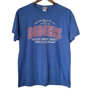 Oklahoma City Dodgers Baseball Tshirt Medium Womens Blue Short Sleeve Reg Fit - Bild 1 von 11